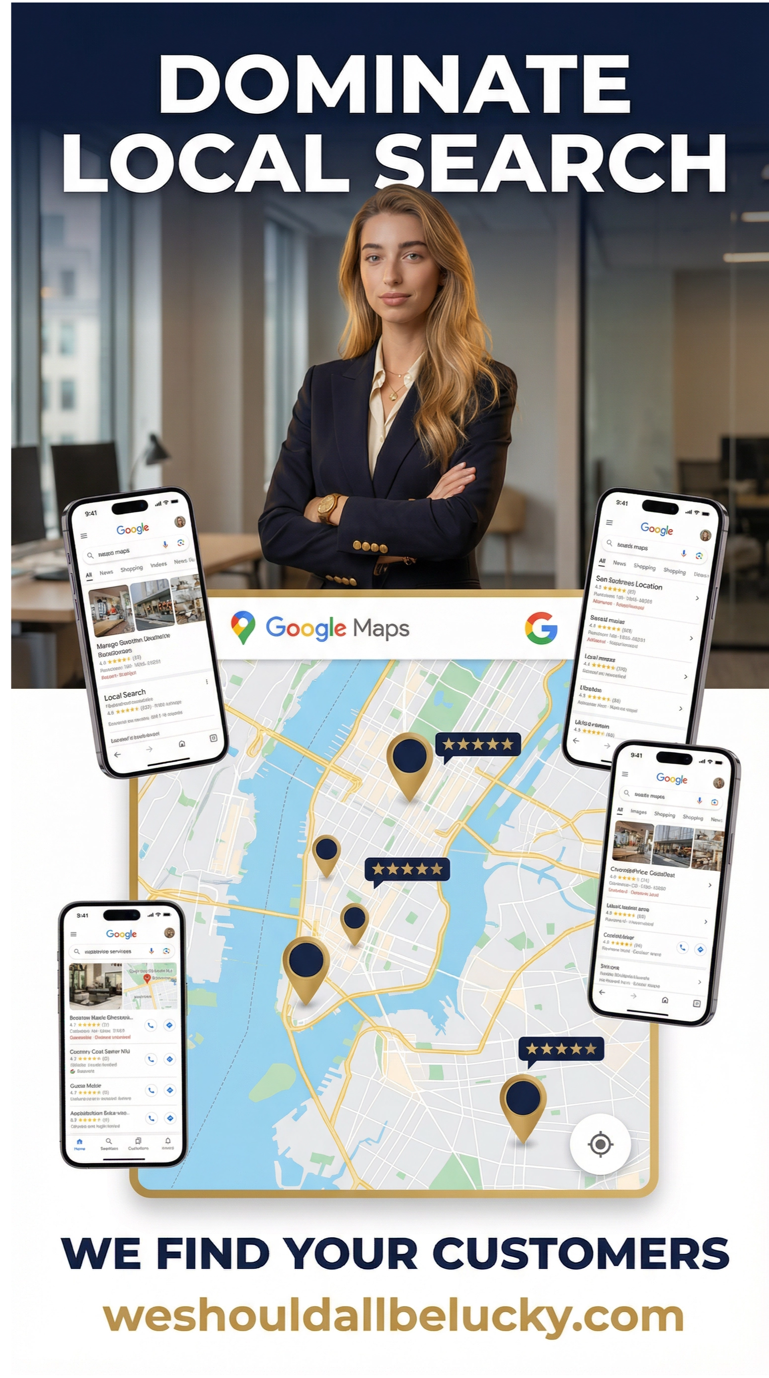 Google Search result showing #3 ranking success for local AI automation and marketing services